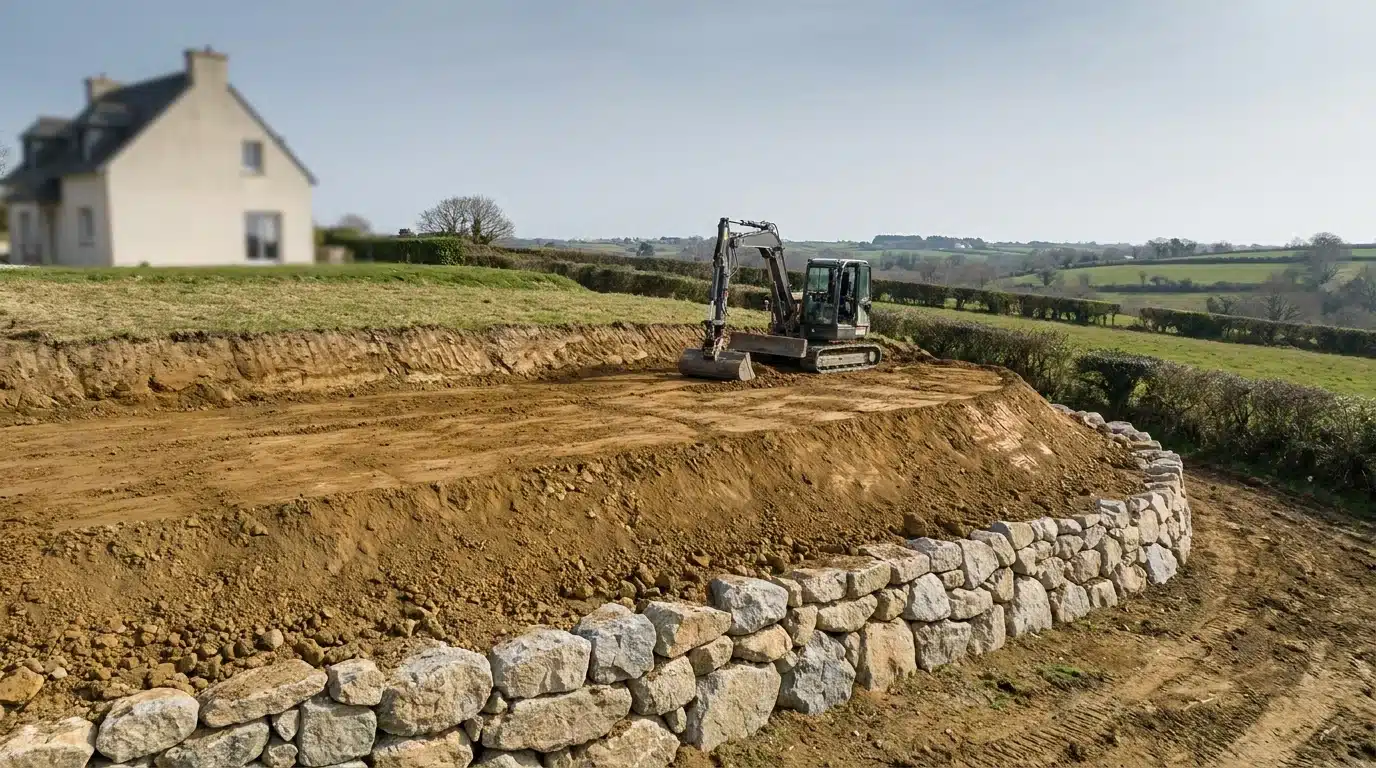 Aménager un terrain en pente dans le Finistère : solutions, étapes et prix