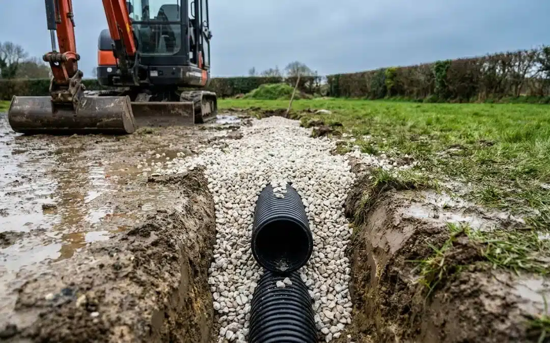 Drainage d&rsquo;un terrain humide dans le Finistère : solutions et prix