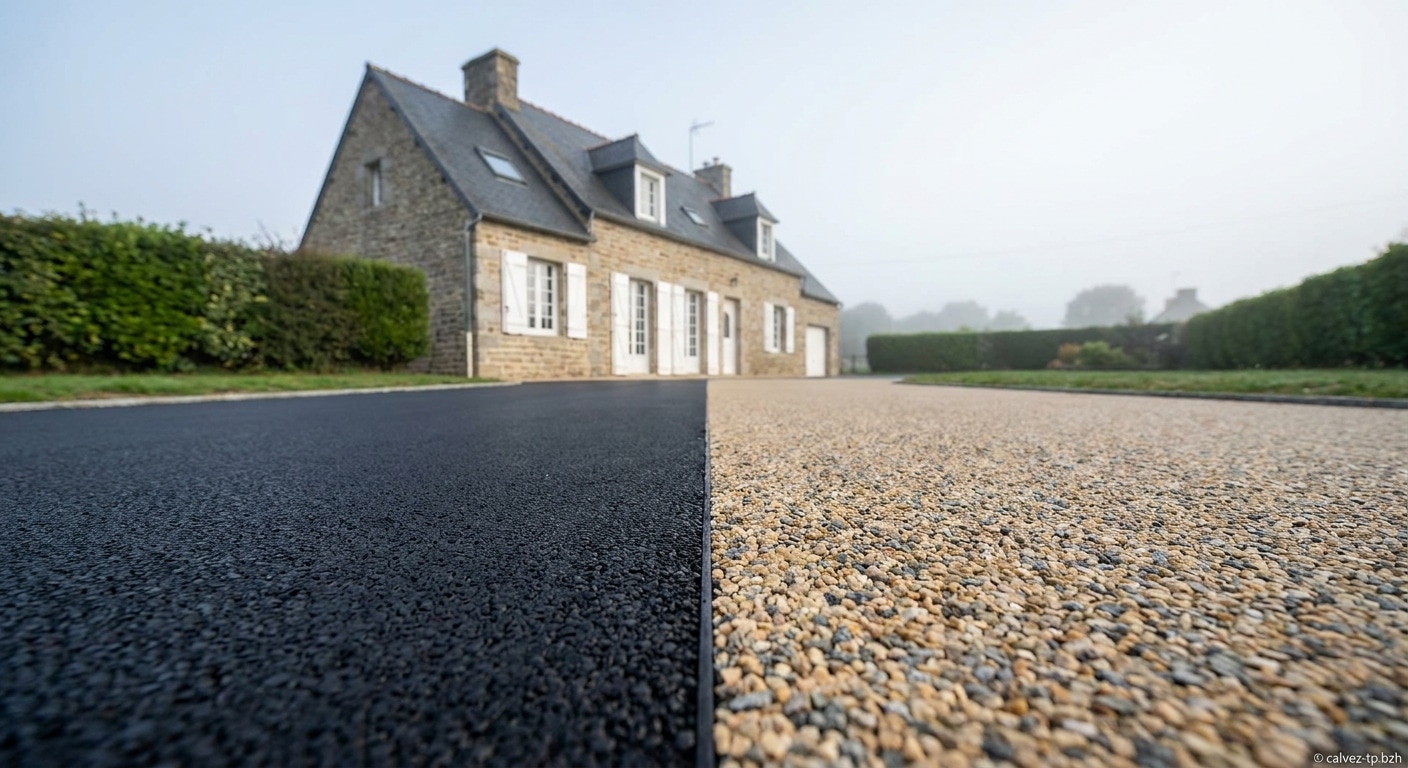 Enrobé ou bicouche : quelle solution choisir pour une allée de maison dans le Finistère ?