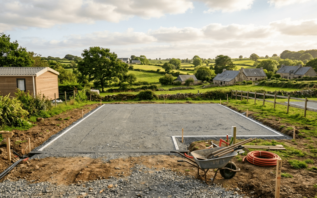 Préparer terrain mobil-home en Bretagne : le guide complet et durable