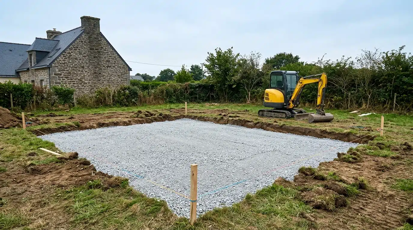 Prix d'une dalle béton au m² dans le Finistère : abri de jardin, garage, terrasse