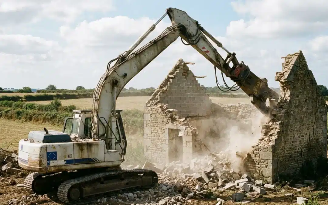 Prix démolition maison et bâtiment dans le Finistère : tarifs au m²