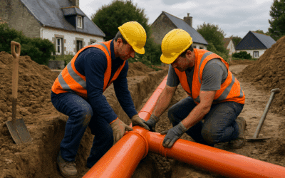 Raccordement assainissement : Calvez TP, expert dans le Finistère Nord