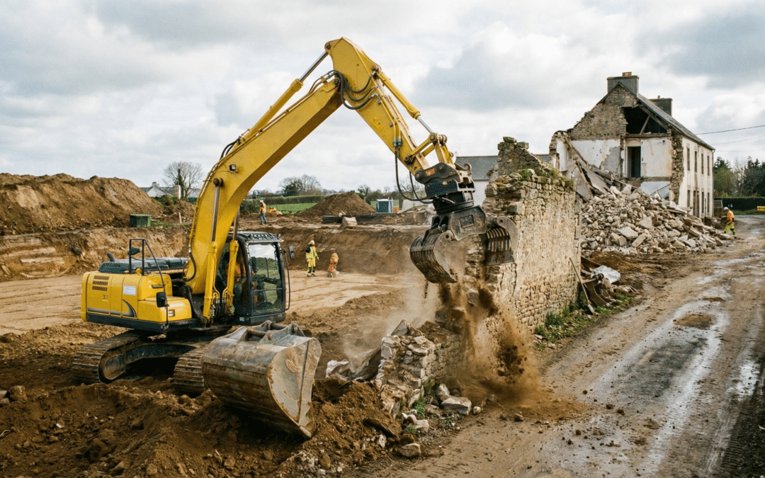 Démolition et terrassement : les fondations de vos projets réussis avec Calvez TP