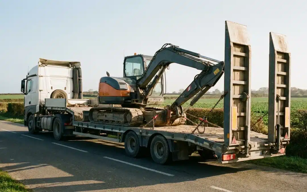Transport d&rsquo;engins de chantier et de matériel agricole dans le Finistère : prix et règles